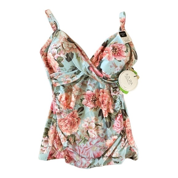 NWT Azura Australia Abelia Singlet Floral Tankini Swimsuit Top - Picture 1 of 6